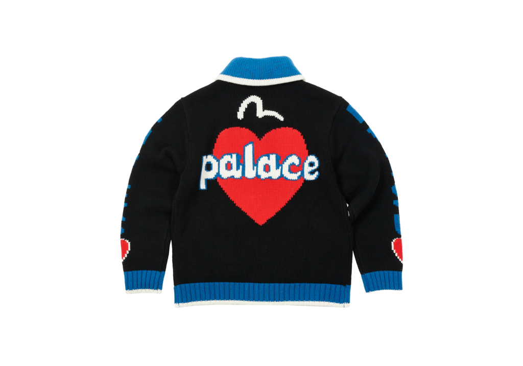 Palace Evisu Crochet Sweater Jacket