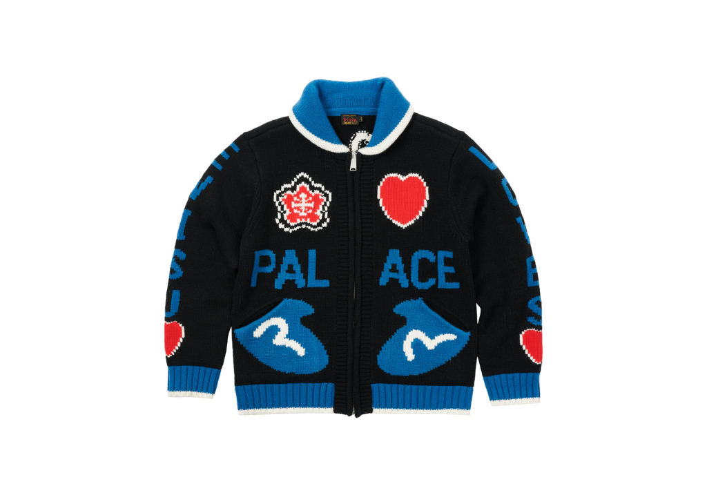 Palace Evisu Crochet Sweater Jacket